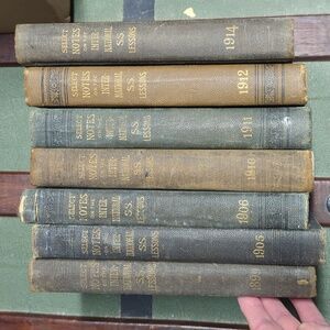 Book Lot Antique Peloubet's Select Notes on the International Lessons